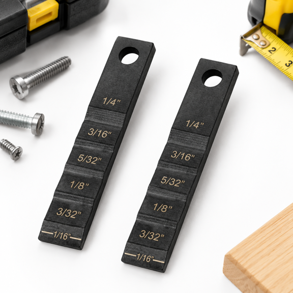2130 Small Pipe Spacer Stepped Gauge for Welding Alignment, Pipefitter Tool with Lanyard Hole