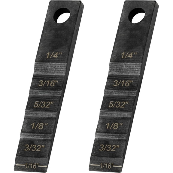 2130 Small Pipe Spacer Wedge Stepped Gauge, 3/4" x 4" Step Gauge Pipe Wedge Fit for Spacing Welding Alignment, Welding Wedge with Lanyard Hole, Pipefitter Tools 2 PCS$$Plumbing & HVAC