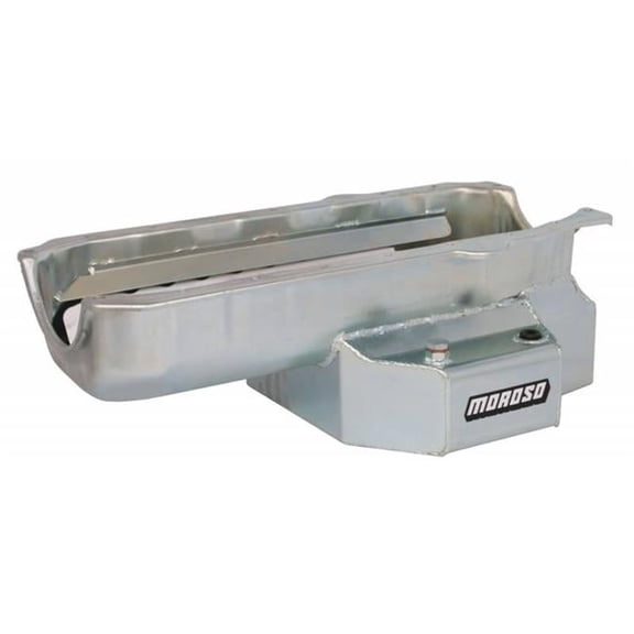 21318 Small Block Chevy Stage I SC Series Oil Pan - Painted Steel - Pre-1980 Blocks with 2-Piece Rear Main Seal