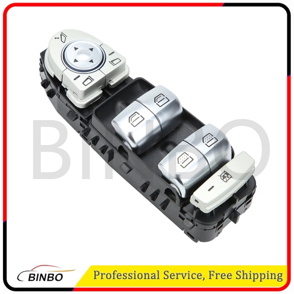 2139054803 Power Window Switch Front Left Driver Side Black