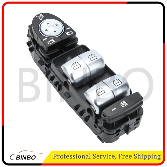 2139054803 Power Window Switch Front Left Driver Side Full Black
