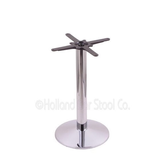 214 Stainless Cast Iron 30" Table Height Base with 16" Diameter Round Foot