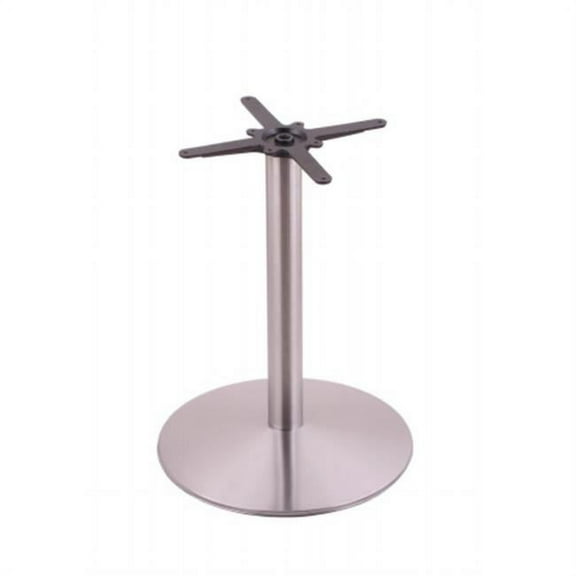 Holland 30" Round Style Stainless Table Base - 22" Round Base