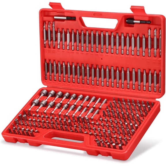 214-Piece Screwdriver Bit Set, S2 Steel Drill Bit Set, Power Bit Set with Security Bits