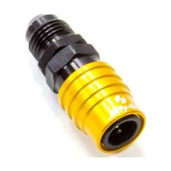 21406 2000 Series Quick Release Adapter Straight 6 AN Male to Quick Release Socket Valved - EPDM Seal