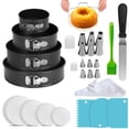 thumbnail image 1 of Non-stick Springform Pan Set with Cake Decorating Supplies, 4 Sizes, 1 of 6