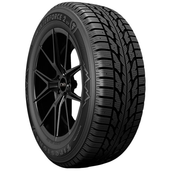 215/70R16 Firestone Winterforce 2 UV 100S SL Black Wall Tire
