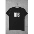 thumbnail image 1 of 215 Philly Area Code Unisex Jersey Short Sleeve T-shirt, 1 of 4