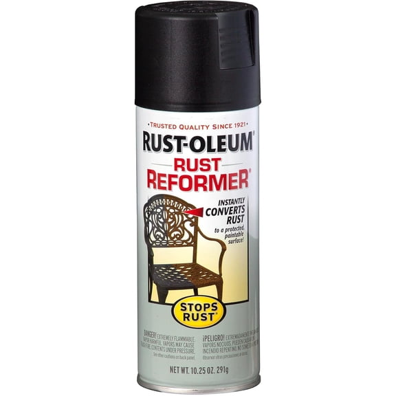 215215 Stops Rust Rust Reformer Spray, 10.25 oz, Black