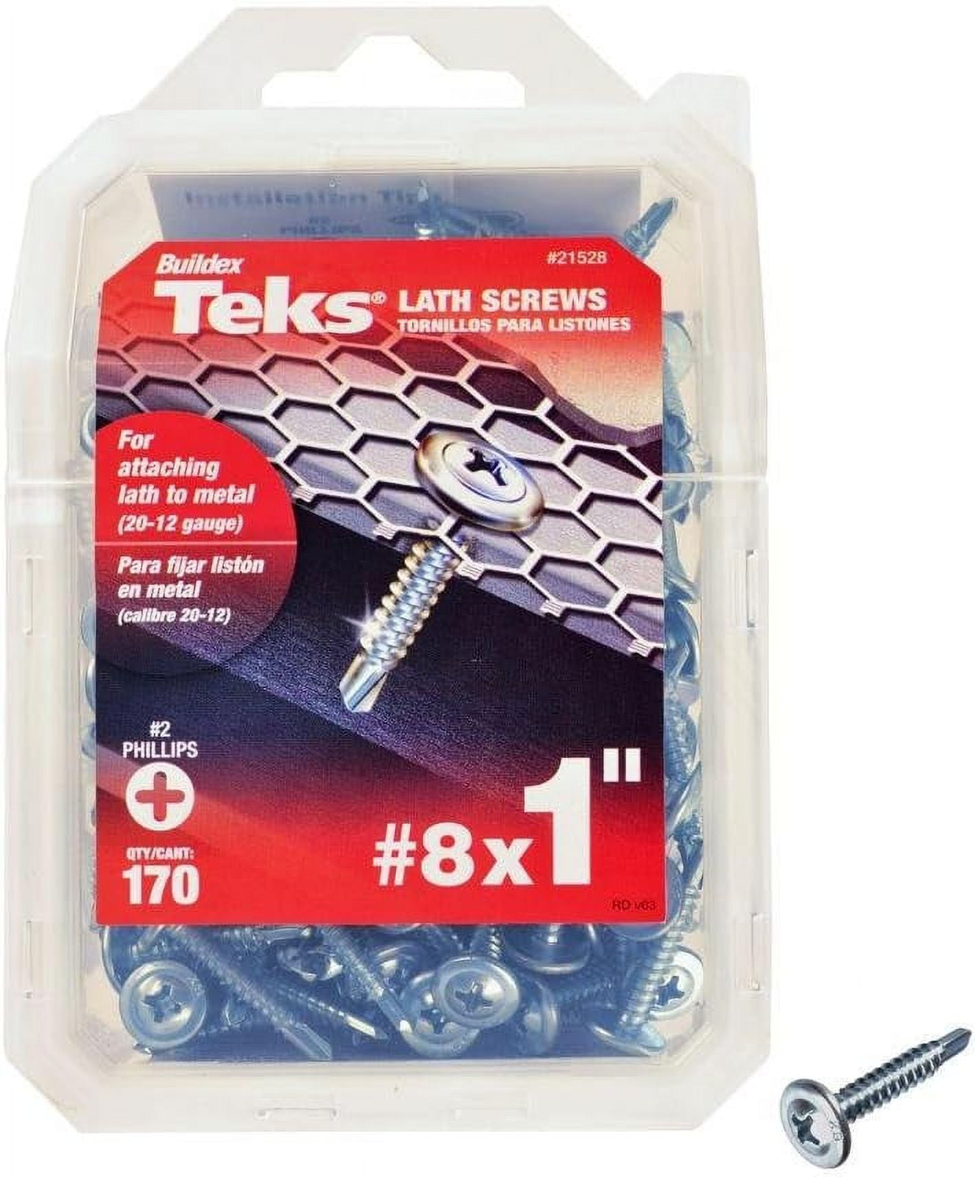 21528 Series 170PK 8X1 Lathe Screw, 8&Quot X 1&Quot, Zinc Plated