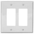 thumbnail image 1 of 2152W-BOX 2 - Gang Standard Rocker Plate, White, 1 of 1