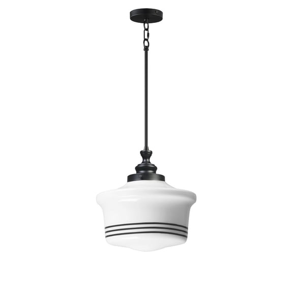 21534WTBK Maxim Lighting Eureka - 1 Light Pendant-15.75 Inch Tall and 13.75 Inch Wide