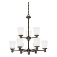 thumbnail image 1 of 2159-RBZ-Millennium Lighting-Cimmaron - 9 Light 2 Tier Chandelier-30.25 Inches Tall and 28.5 Inches Wide-Rubbed Bronze Finish    -Traditional, 1 of 3