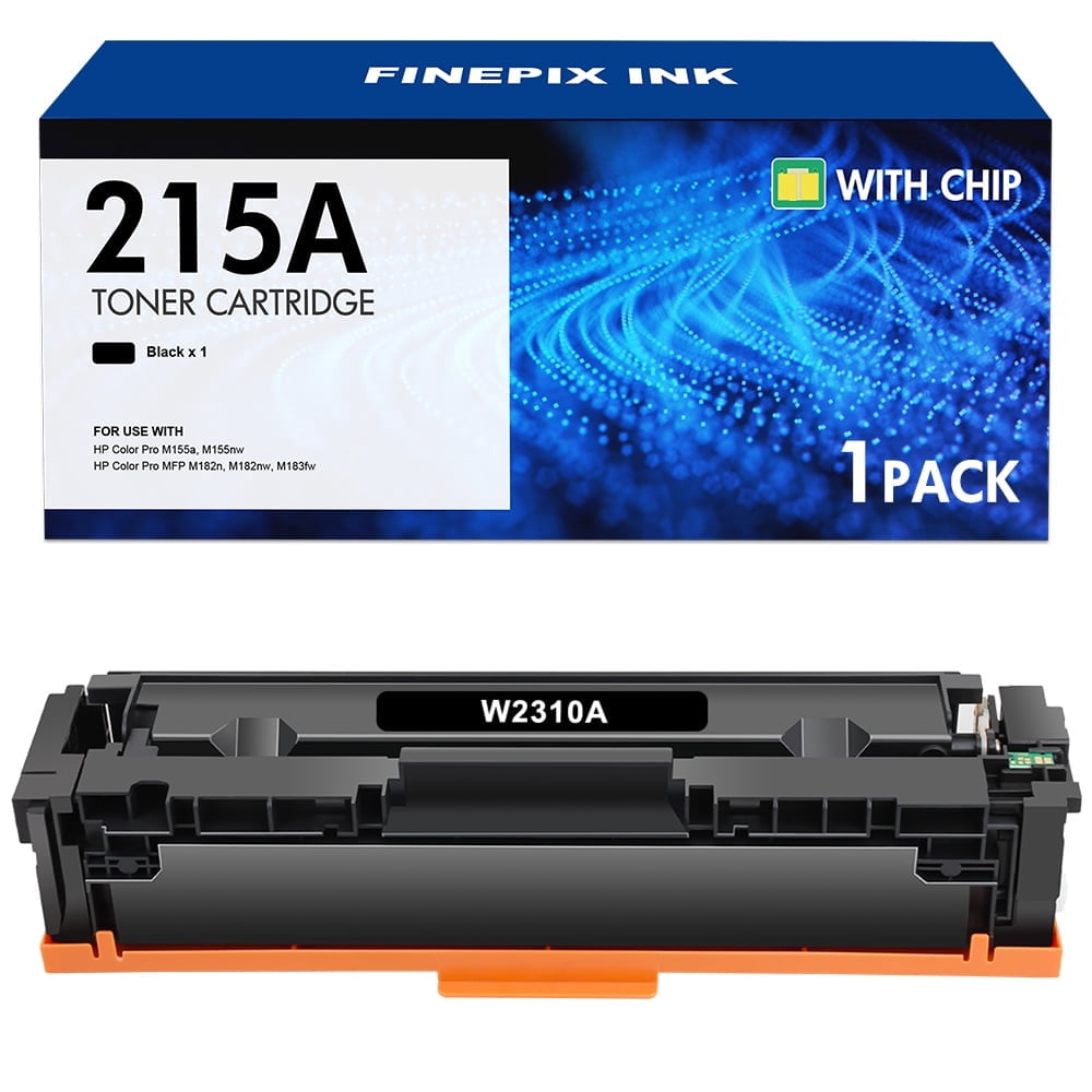 215A Toner Cartridges 1-Pack With Chip Compatible for HP 215A W2310A HP M182nw M182 M182n M183fw M183 M155nw M155a M155 Printer Ink Black