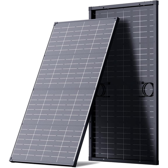 215W Anti-Shading Bifacial Solar Panel, N-Type 16BB Monocrystalline PV Module, Over 25% High Efficiency, Ideal for 12V System, RV, Marine, Power Station, Off-Grid