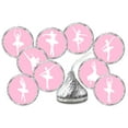 thumbnail image 1 of 216 Ballerina Kisses Stickers, Pink Dancer Silhouette Labels For Dancing Birthday Party, Graduation, or Any Family Event Decorations, Candy Not Included., 1 of 5