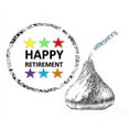 thumbnail image 1 of 216 Happy Retirement Party Favor Decorative Labels Stickers Fits Hershey's Kisses Candies -216ct, 1 of 1