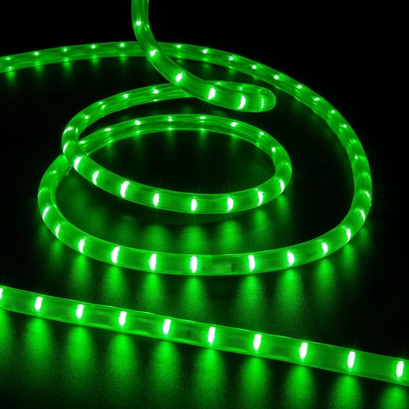 216 LED 18FT Strip Light, 110V Waterproof Flexible Indoor and Outdoor Decorative Lighting for Home/Garden/Building Decor(Green)