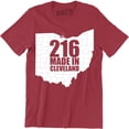 thumbnail image 1 of 216 Made In Cleveland Ohio City Pride Basketball Baseball Sports Fan T-Shirt, 1 of 4