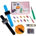 thumbnail image 1 of 216 PCS Sewing Pin Cushion Kit,Needle Cushion,2 Wrist Magnetic Pin Cushion with 200 Straight Sewing Pins,10 Sewing Clips,2 Seam Ripper and Sewing Scissor,Sewing Products for DIY, 1 of 5