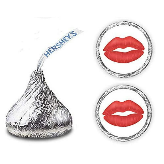 216 Red Lips Kisses Stickers for Any Occasion, Bridal Shower, Wedding, Bachelorette Party Decorations, Birthday, Bride to Be Hershey Kisses Stickers, Chocolate Drops Labels For Engagement Party.