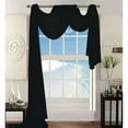 thumbnail image 1 of 216" Sheer Voile Window Swag Scarf, Black, 1 of 1