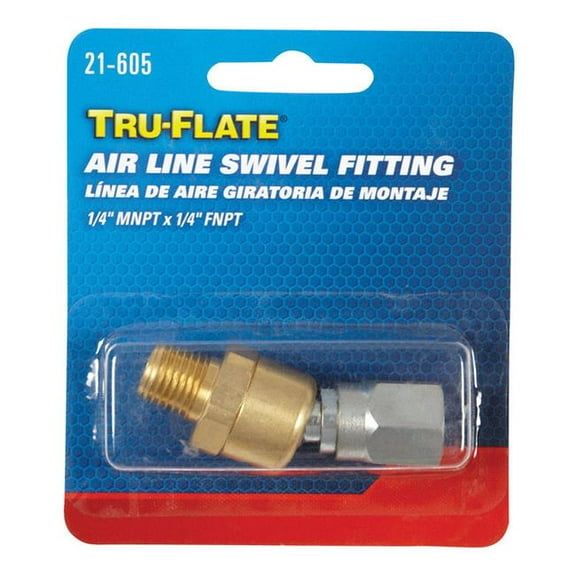 21605 0.25 in. Tru-Flate Airline Swivel Male & Female Fitting