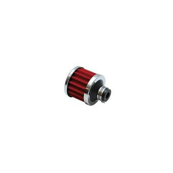 2167 12 mm. Crankcase Breather Filter - Red