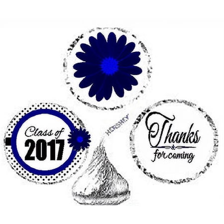 216ct Navy Class Of 2017 Party Favor Candy Decoration Stickers Labels Fits Kisses Chocolates Party Favors Envelope