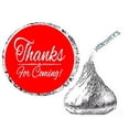 thumbnail image 1 of 216ct Red Thanks for Coming Party Favor Candy Decoration Stickers Labels Fits Kisses Chocolates Party Favors Envelope, 1 of 1