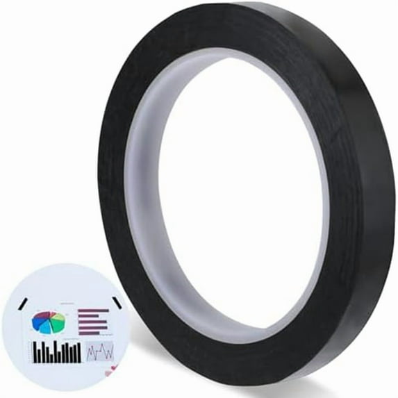 217 Feet Whiteboard Tape Blue 1/2 Inch Graphic Tape Line Self Adhesive Chart Line Tape Artist Tape Grid Black