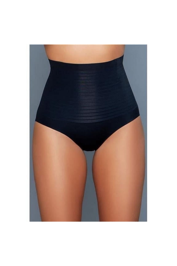 2170-BLK-L-XL Higher Power Shaping Brief, Black - Large & Extra Large