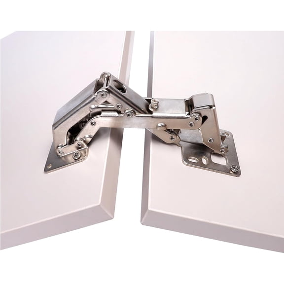 2170 Degree Soft Close Cabinet Hinge, Slow Smooth Frameless Rotating Tray Hinge, Concealed Surface Mounted Hardware, Tray Support Active Door, Self-Closing Corner Kitchen Cabinet, No Slot Required