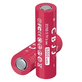 21700 Rechargeable Battery 3.7V 5000mAh Flat Top Battery for Household Flashlights, Camera, Doorbells etc