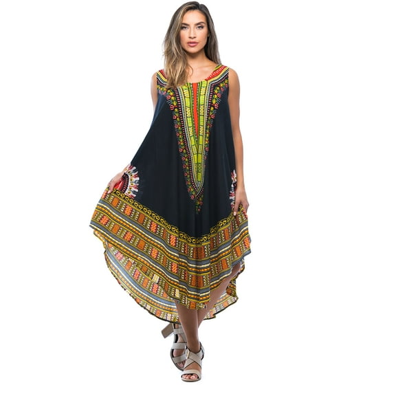 Riviera Sun African Print Dashiki Dress for Women