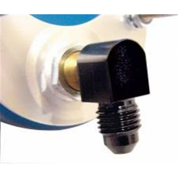 2176 -4 AN 90 deg Oil Pressure Fitting - Black