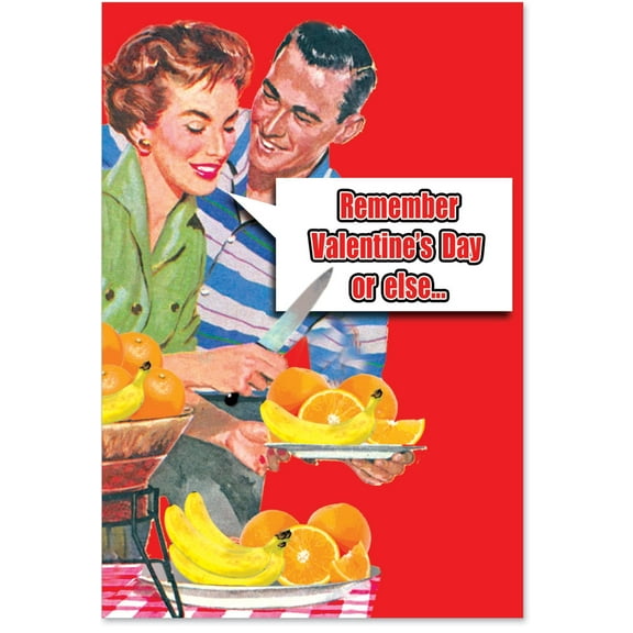 2176 Hilarious Valentine's Day Greeting Card 'Remember Paper ' with Envelope by NobleWorks