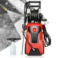 thumbnail image 1 of 2176 PSI 2.4 GPM IPX5 1800W Electric Pressure Washer Car Wash Machine with Adjustable Nozzle Spray Soap Bottle, For Yard Car Driveway Patio Deck Cleaning - Red, 1 of 6