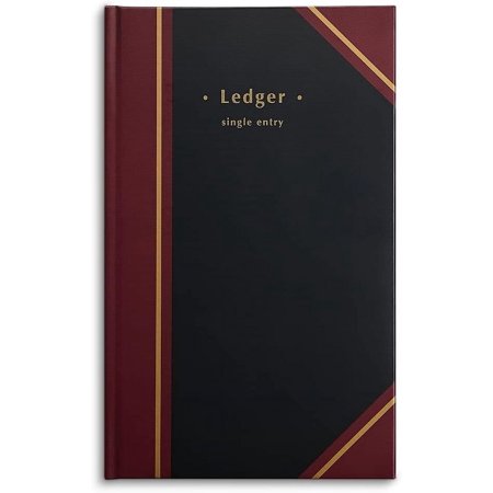 217679 Ledger Book, 150 Pages, Black