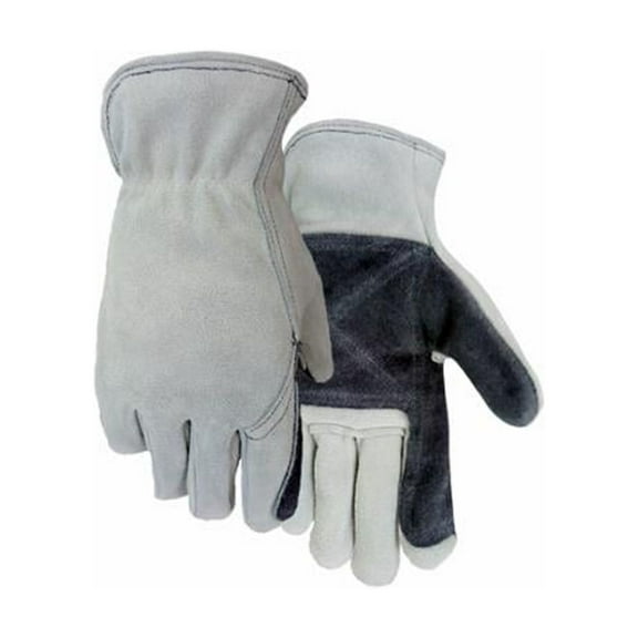 217L Fencing Work Gloves, Split Leather, Men's L - Quantity 6
