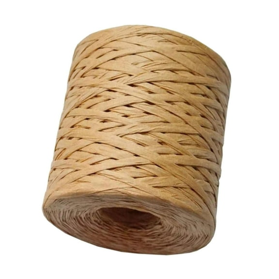 218.72 Meters Raffia Ribbon Cellulose Paper Cord Raffia Grass Yarn for Gift Wrapping, Decoration , Chocolate