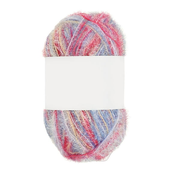 218 Yard Scrubbie Yarn, Sparkle Yarn Polyester Scrubbie Sparkle Glass for Dishcloths Crocheting Knitting DIY Crafts Blanket Rug Sweater Scarf Hat, Candy