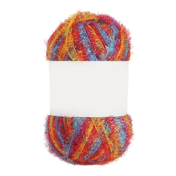 218 Yard Scrubbie Yarn, Sparkle Yarn Polyester Scrubbie Sparkle Glass for Dishcloths Crocheting Knitting DIY Crafts Blanket Rug Sweater Scarf Hat, Colorful