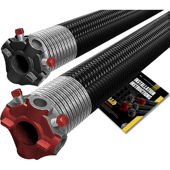218 x 2 x 25 Garage Door Torsion Spring PAIR for Left and Right Side of Garage Door