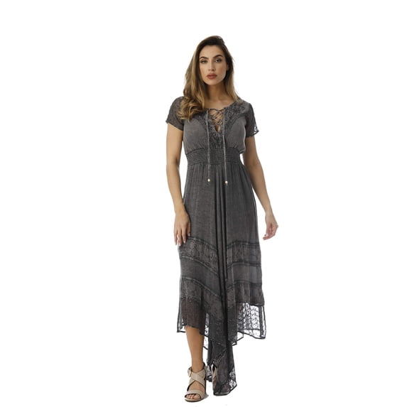 21809-ROS-1X Riviera Sun Dress Dresses for Women (Black, Small)