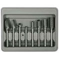 thumbnail image 1 of 2181 8Pc. Double Cut Carbide Rotary Burr Set In Blow Molded Case, 1 of 1