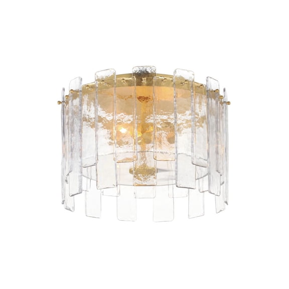 21832AGGL Maxim Lighting Warren - 2 Light Flush Mount-10 Inch Tall and 14.5 Inch Wide