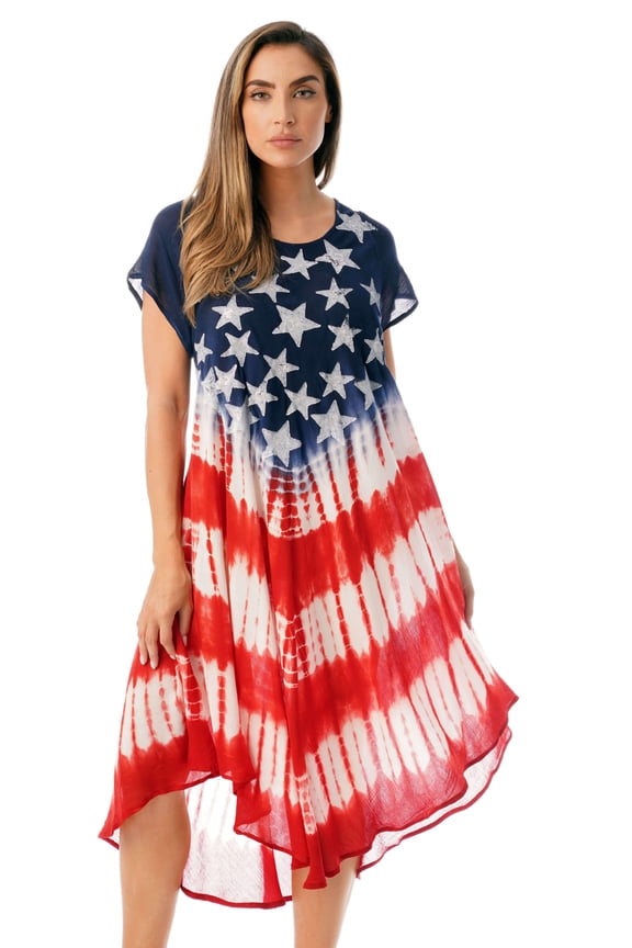 21871-M Riviera Sun American Flag Dress / USA Summer Dresses