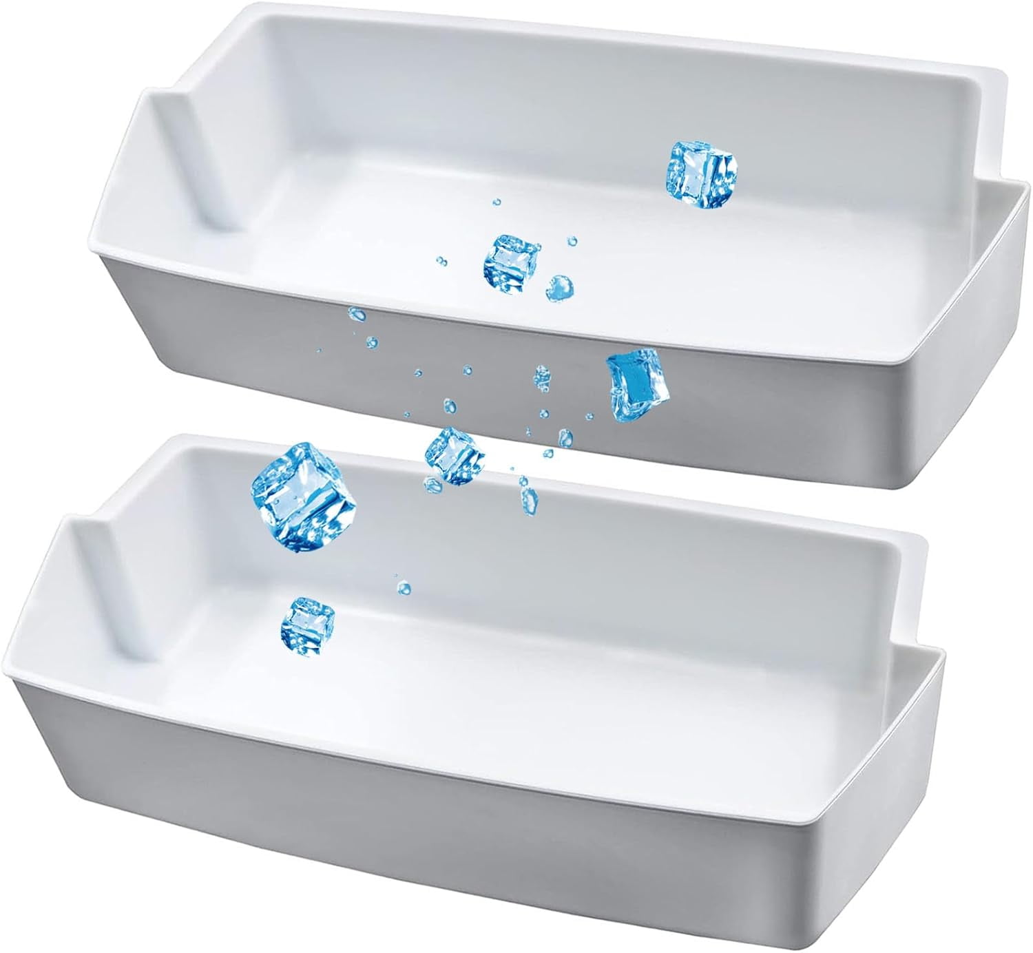 2187172 Door Shelf Bin for Whirlpool Kenmore Amana Frigidaire Fridges Roper Estate Replace WP2187172, AP6006028, 2187194K, PS11739091 AP3853103, AP3853103, PS328468, PS986890, 3046299（2 Pack）
