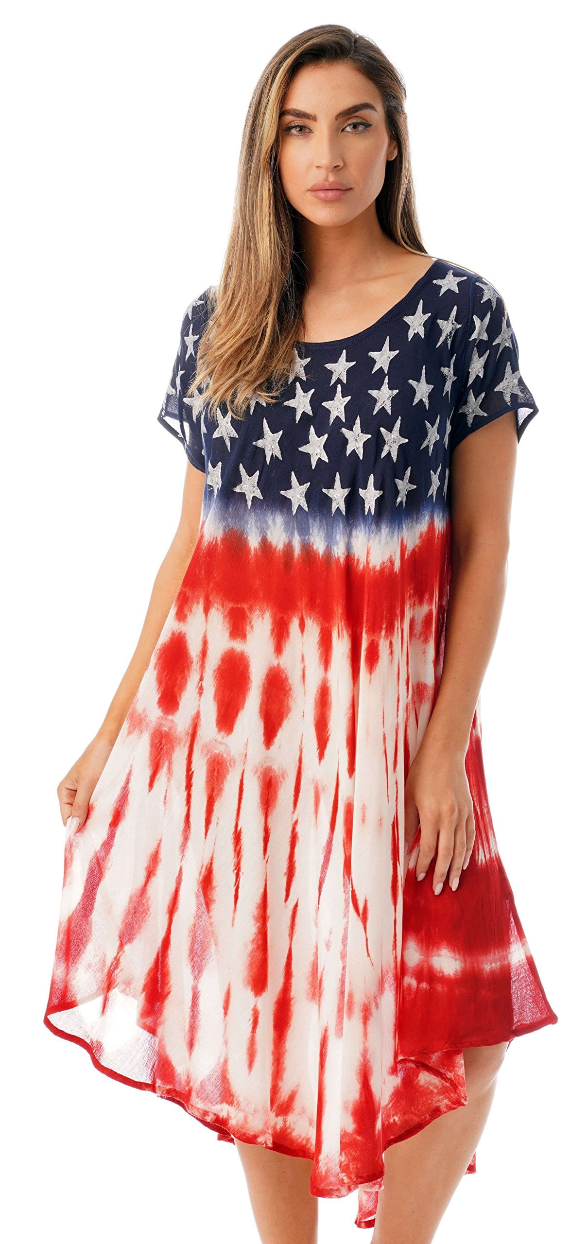 21873-2X Riviera Sun American Flag Dress / USA Summer Dresses (American ...
